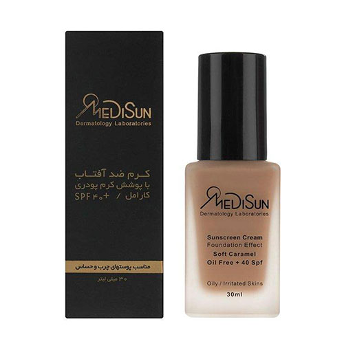 کرم پودر مدیسان مدل Caramel حجم 30 میلی لیتر بسته دو عددی_راهنمای خرید بهترین کرم پودر _ خرید کرم پوردر