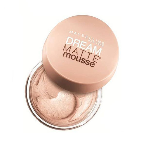 موس میبلین مدل Dream Matte Mousse Golden شماره 32_راهنمای خرید بهترین کرم پودر _ خرید کرم پوردر