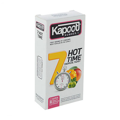 کاندوم کاپوت مدل 7Hot Time بسته 12 عددی_راهنمای خرید اینترنتی کاندوم