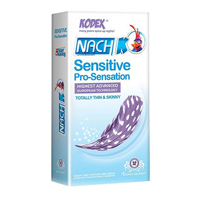 کاندوم کدکس مدل Sensitive Pro-Sensation بسته 12 عددی_راهنمای خرید کاندوم