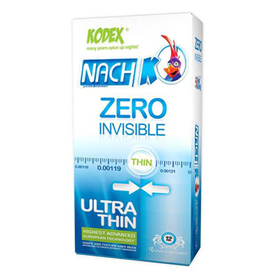 کاندوم کدکس مدل Zero Invisible بسته 12 عددی_راهنمای خرید کاندوم اینترنتی